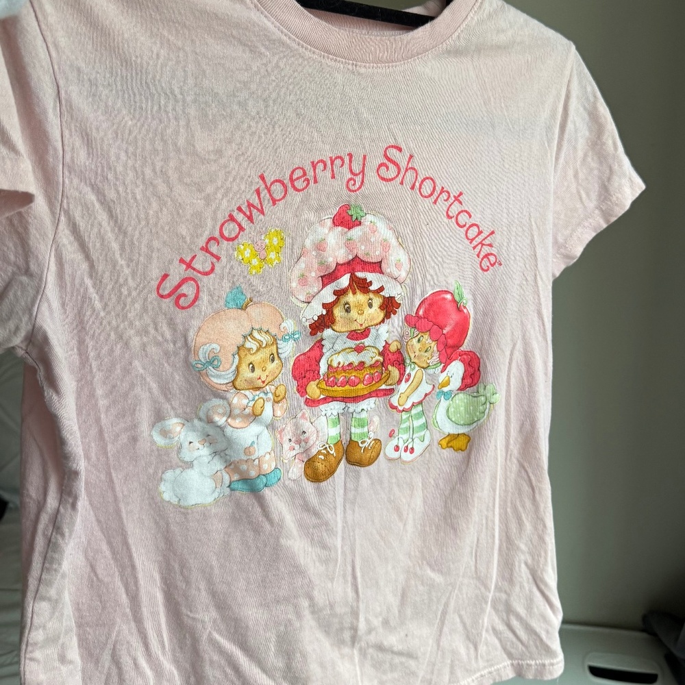 Strawberry Shortcake pink baby tee